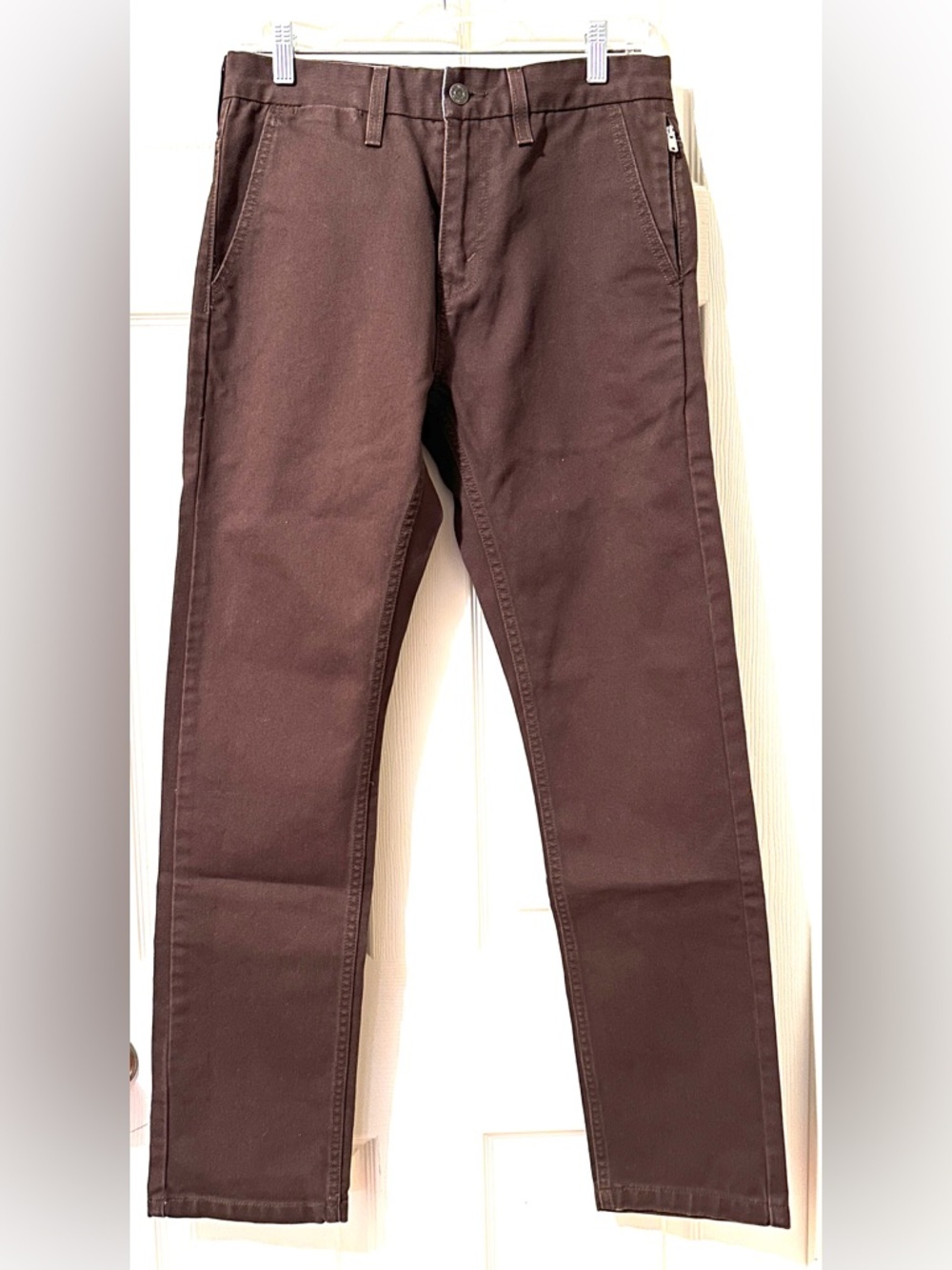 NWOT Levi's Brown and White 505 Straight-Leg Pants 30x32